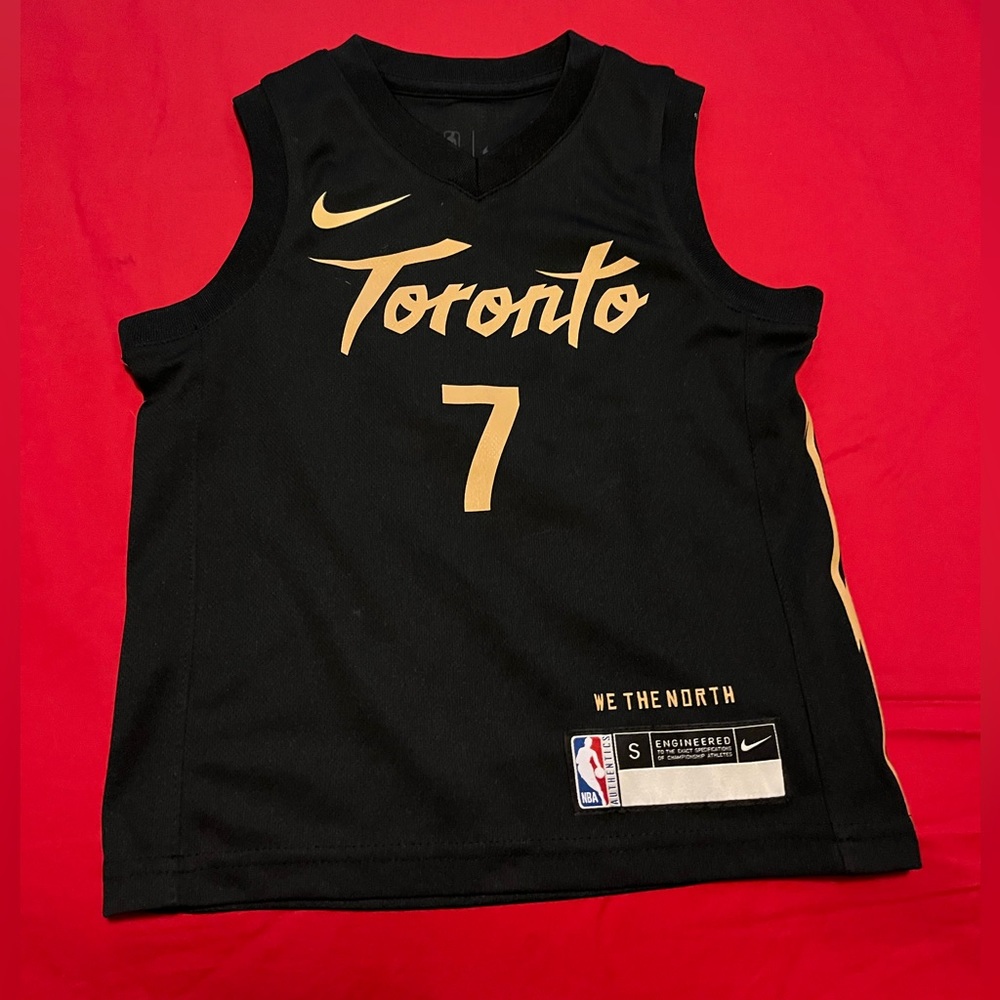 Nike NWOT Toronto Raptors NBA Jersey Black Gold City Edition